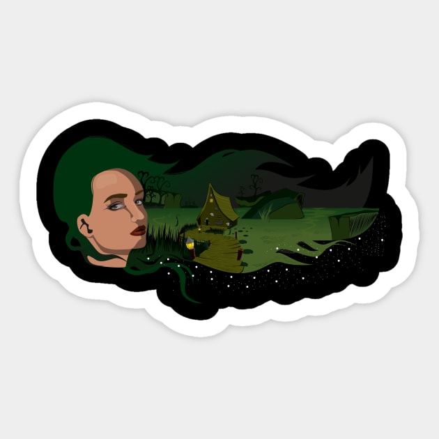 Witch house double explosure Sticker by DDLRD